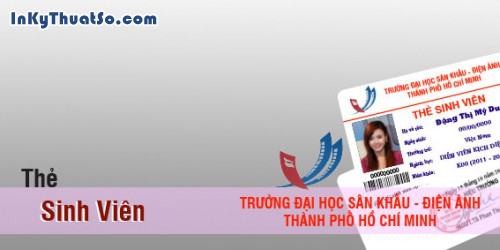 Thẻ sinh viên đa năng: thẻ ra vào cổng trường, thư viện ...