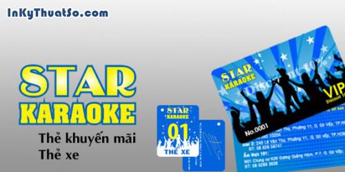 Thẻ xe - Thẻ khuyến mãi Karaoke Star