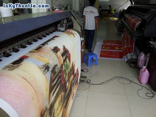 Tranh in Phố cổ Hà Nội từ in canvas mực dầu cho trang trí phòng khách từ in tranh treo tường khổ lớn