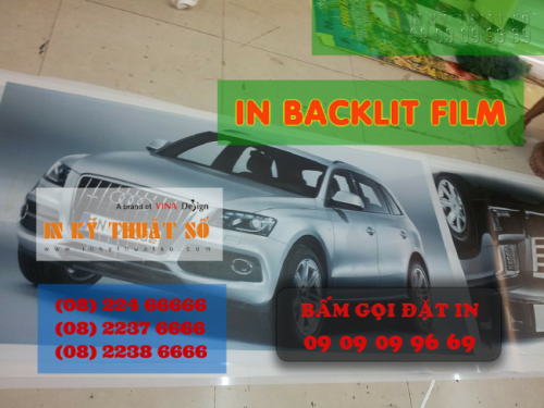 In backlit film hộp đèn trang trí showroom điện thoại tại Công ty TNHH In Kỹ Thuật Số - Digital Printing - Ảnh: 1
