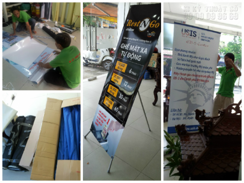 Standee, standy, kệ X, kệ chữ X, khung X, giá chữ X, chân chữ X, khung treo standy