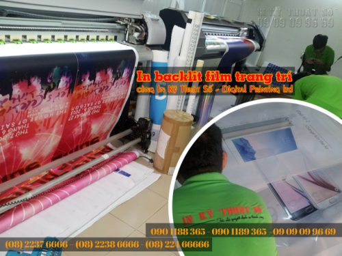 Trung tâm In Kỹ Thuật Số tại TPHCM nhận in backlit film trang trí – backlit film trong nhà, backlit film ngoài trời