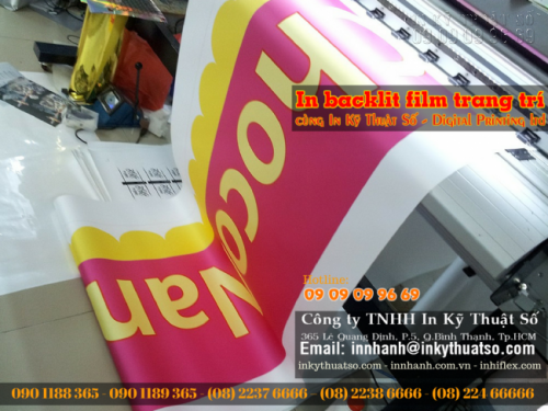 Trung tâm In Kỹ Thuật Số tại TPHCM nhận in backlit film trang trí – backlit film trong nhà, backlit film ngoài trời - Ảnh: 4