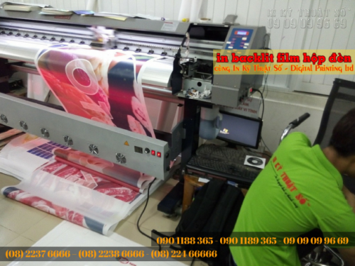 Dịch vụ in backlit film hộp đèn với giá thành rẻ từ Công ty TNHH In Kỹ Thuật Số - Digital Printing
