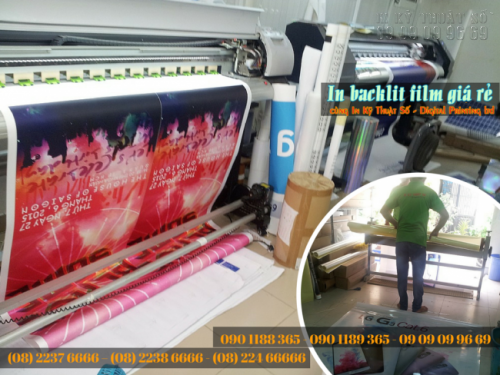 Dịch vụ in backlit film giá rẻ trên máy in Mimaki công nghệ Nhật Bản từ Công ty TNHH In Kỹ Thuật Số - Digital Printing