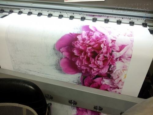 In canvas hoa mấu đơn - in mực nước tại In Kỹ Thuật Số 