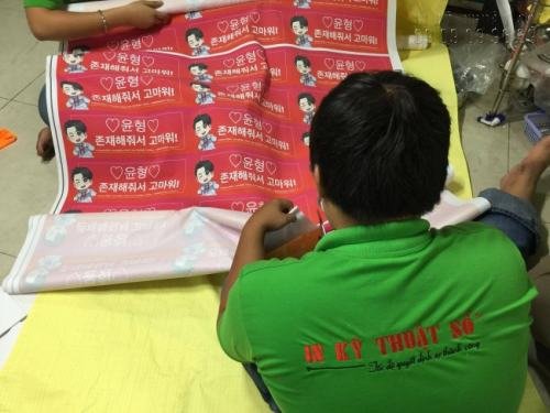 Sản phẩm in kỹ thuật số vải Silk cho khách hàng Hàn Quốc
