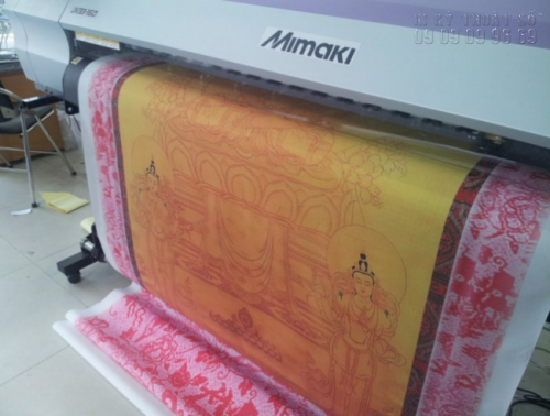 In tranh Phật giáo từ in tranh nghệ thuật chất liệu vải Silk tại Tp.HCM