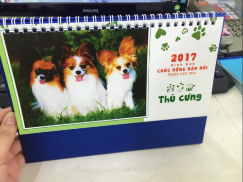 In ấn hình ảnh thú cưng làm lịch Tết 2017 ấn tượng, độc đáo, dễ thương