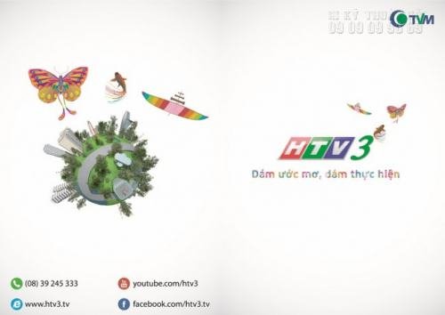 In Tờ rơi A4 với thiết kế sáng tạo, in đẹp cho Kênh HTV3 của Đài truyền hình TP HCM