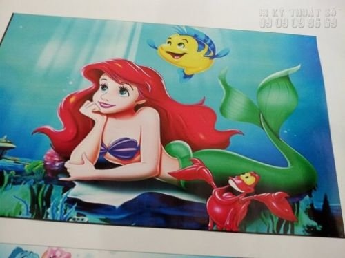 In tranh nàng tiên cá