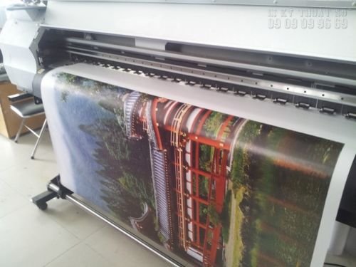 In tranh canvas khổ lớn mực dầu trên máy in Nhật Bản