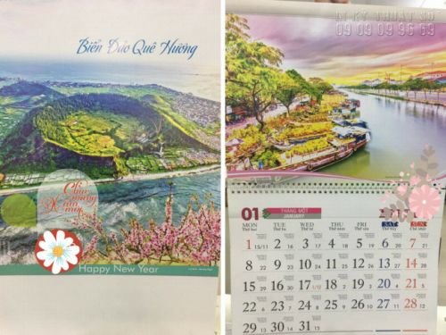 In lịch treo tường Biển đảo quê hương