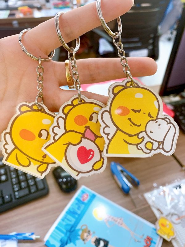 In UV mica móc khóa