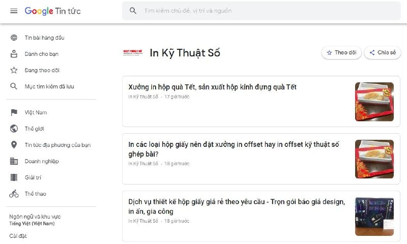 Google News In Kỹ Thuật Số