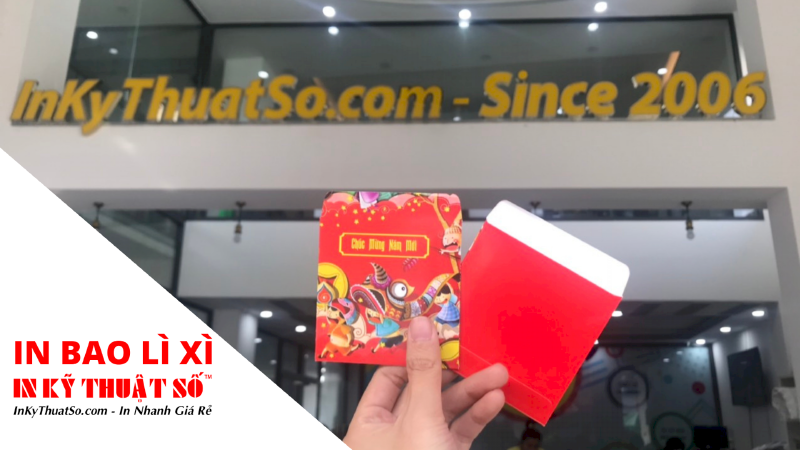 In bao lì xì giá rẻ HCM in bao lì xì theo yêu cầu số lượng ít thiết kế