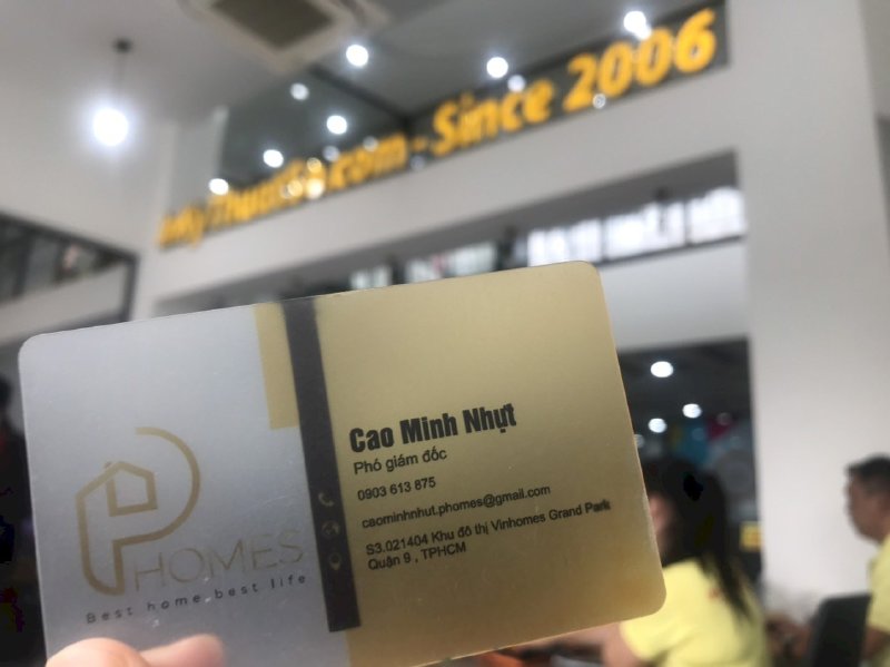 In thẻ nhựa trong suốt