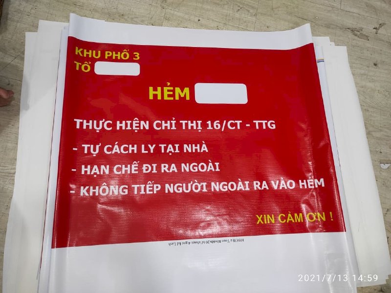In thông báo thực hiện chỉ thị 16