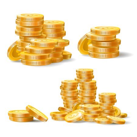 hình ảnh đồng tiền vàng vector - Inkythuatso