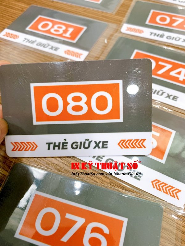 In thẻ nhựa làm thẻ giữ xe, vé gửi xe bằng nhựa PVC mọi số lượng TPHCM - Ảnh: 2