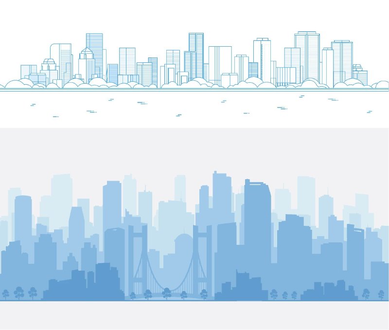 hình ảnh vector thành phố -  Inkythuatso