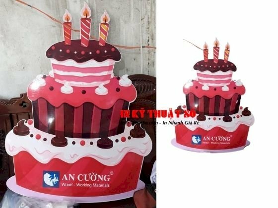 In tiểu cảnh sinh nhật theo yêu cầu