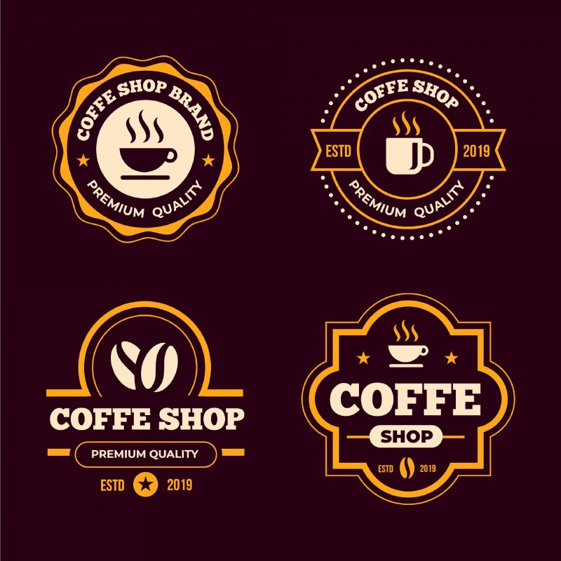 hình ảnh logo cafe - Inkythuatso