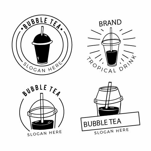 hình ảnh logo trà sữa - Inkythuatso
