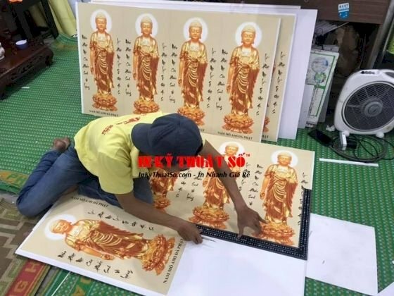 In tranh Phật PP cán format - In Kỹ Thuật Số Since 2006  - Ảnh: 1
