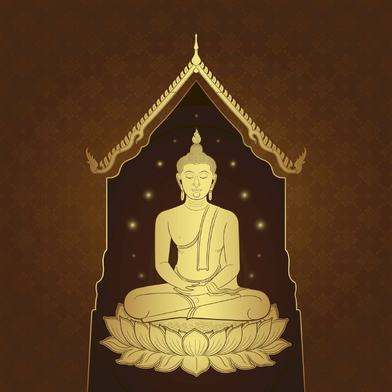 hình ảnh vector Phật giáo - Inkythuatso