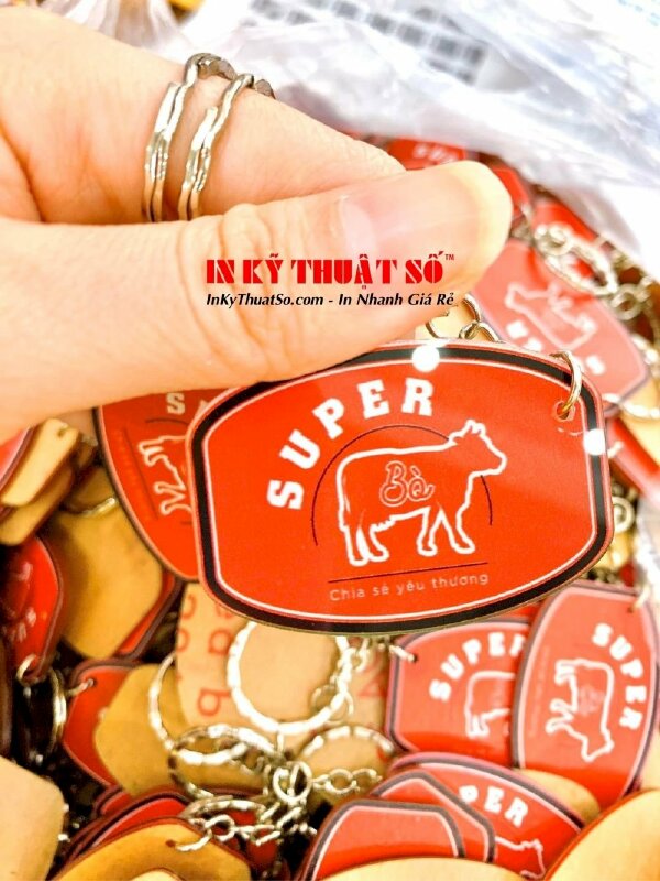 In móc khóa mica Super Bò - In Kỹ Thuật Số Since 2006 - Ảnh: 4