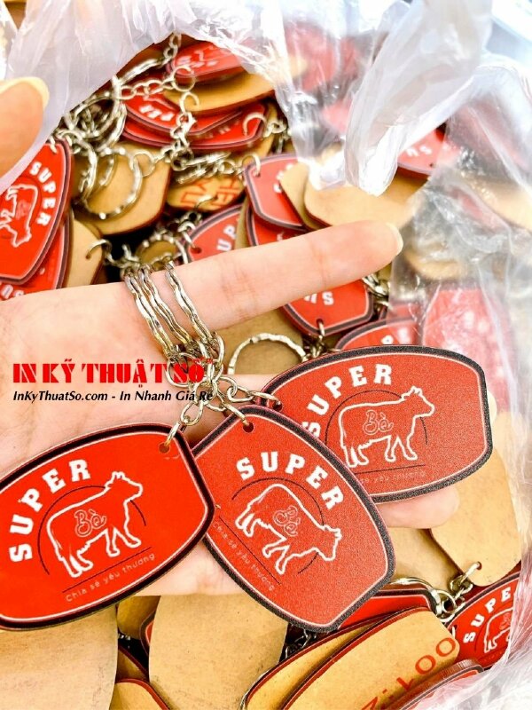 In móc khóa mica Super Bò - In Kỹ Thuật Số Since 2006 - Ảnh: 2
