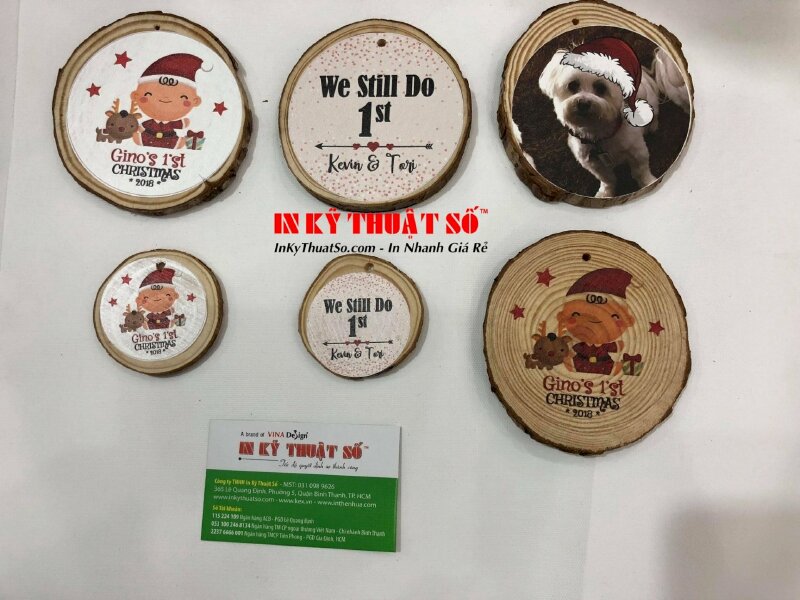 In hình lên gỗ gia công thành sticker