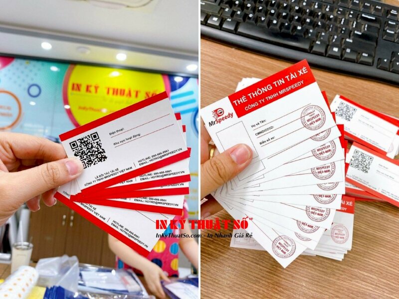 In thẻ tên Shipper giao hàng có mã QR riêng biệt - Ảnh: 1