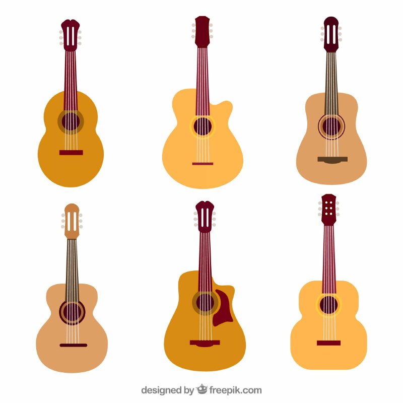 Tải Mẫu Đàn Guitar Vector Đẹp File Ai, Eps, Svg, Png Miễn Phí