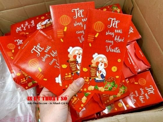 Mẫu bao lì xì trâu vàng thành phẩm - Ảnh: 5
