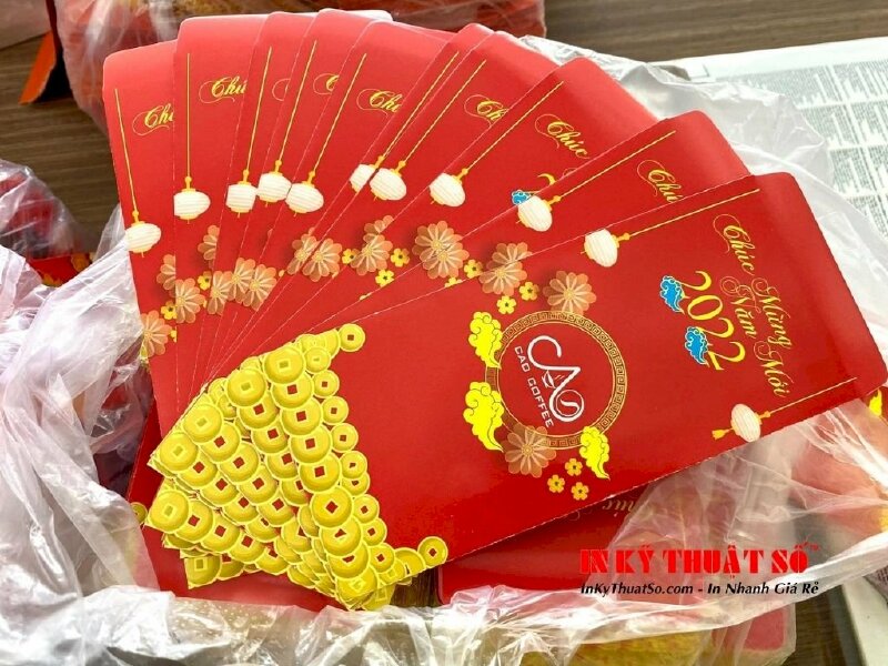 In bao lì xì logo shop, công ty, hội nhóm - INKTS212