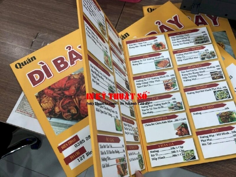 In menu quán nhậu - thiết kế menu quán nhậu - trọn gói dịch vụ in ấn tiết kiệm chi phí - Ảnh: 2