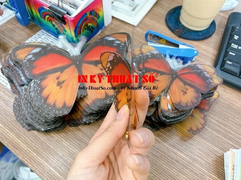 In trên nhựa mỏng - bế hình bướm theo yêu cầu TPHCM - Ảnh: 6