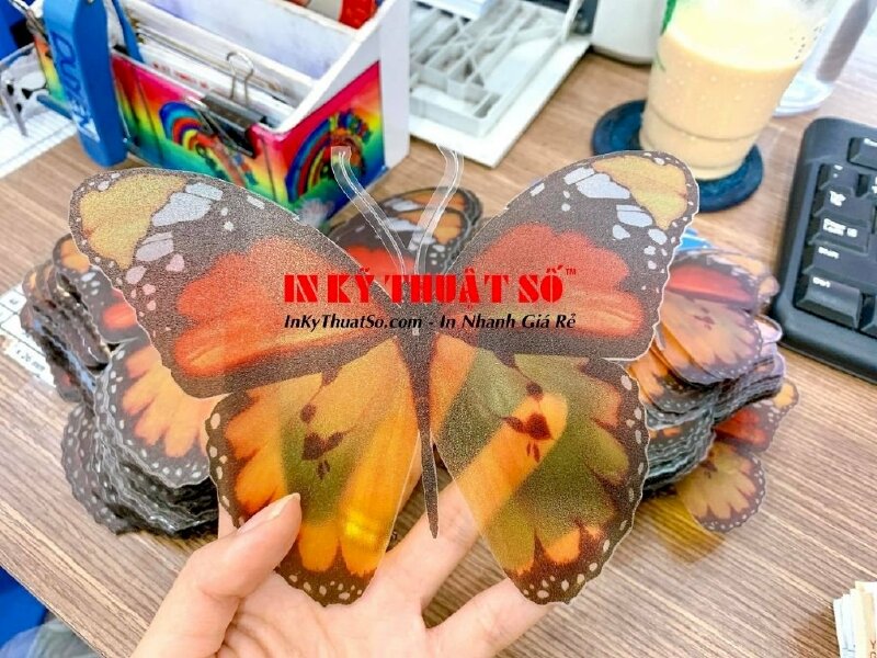 In trên nhựa mỏng - bế hình bướm theo yêu cầu TPHCM - Ảnh: 3