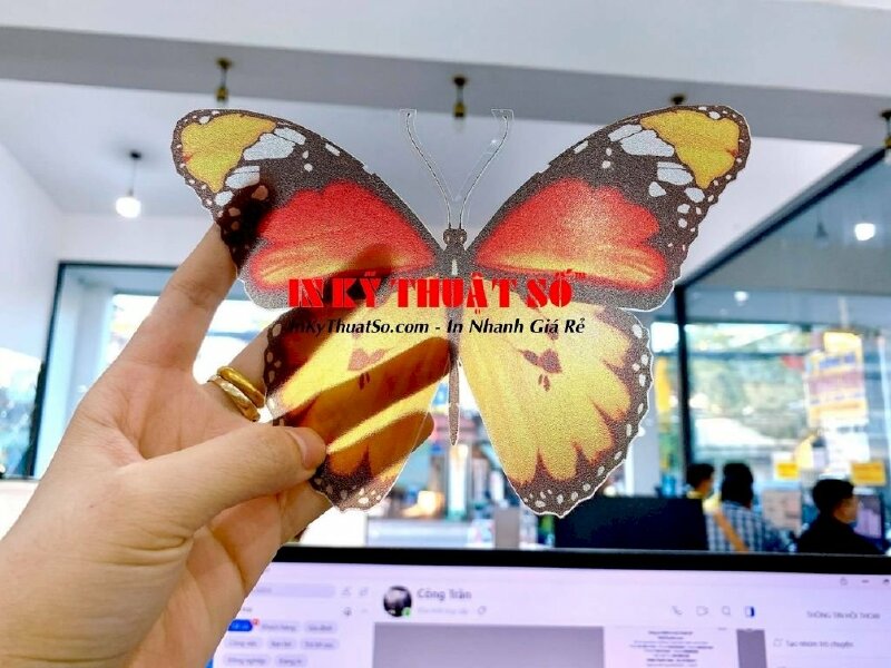 In trên nhựa mỏng - bế hình bướm theo yêu cầu TPHCM - Ảnh: 2