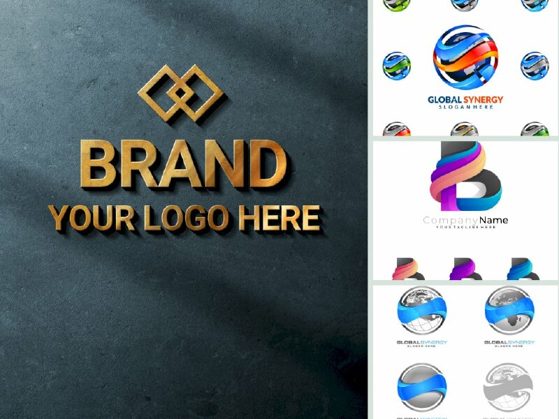 Tải mẫu logo 3D đẹp file vector AI, EPS, JPEG, JPG, SVG, PDF, PSD