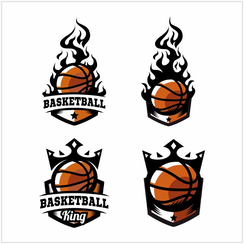 hình ảnh logo bóng rổ - Inkythuatso