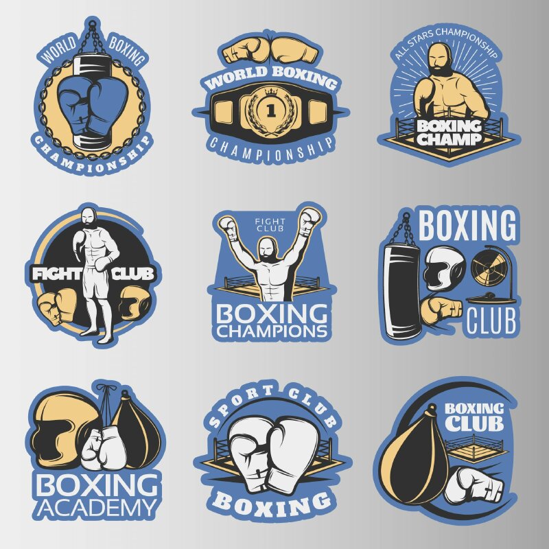 hình ảnh logo boxing - Inkythuatso