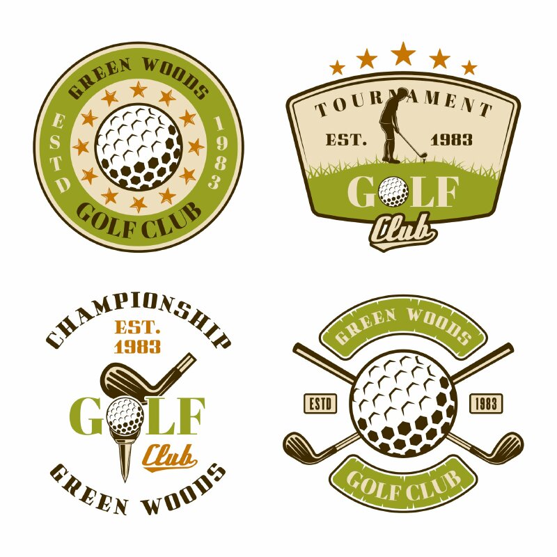 hình ảnh logo golf - Inkythuatso