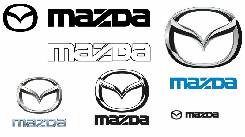 Logo gắn mui xe pháo xe hơi cánh chim cục cưng hãng sản xuất xe pháo Mazda