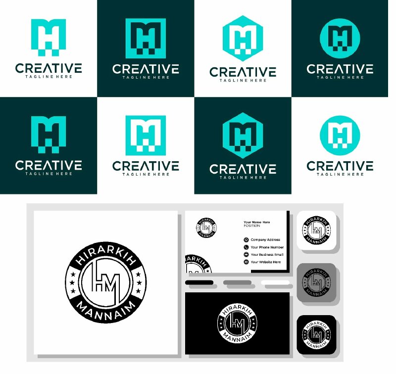 Tải logo MH Vector, AI, EPS, SVG, PNG, mẫu logo chữ MH đẹp, cách ...