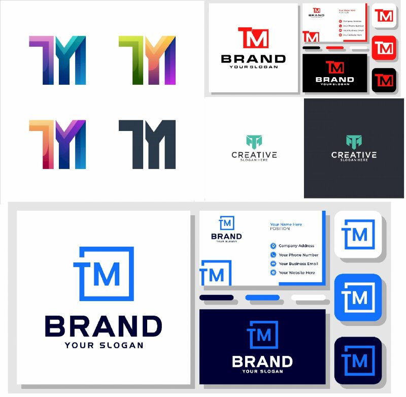 Tải Logo Tm Vector, Ai, Eps, Svg, Png, Mẫu Logo Chữ Tm Đẹp, Cách Điệu Miễn  Phí