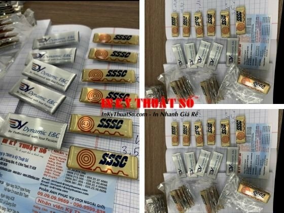 Mẫu huy hiệu chữ nhật dài in tại In Kỹ Thuật Số Since 2006