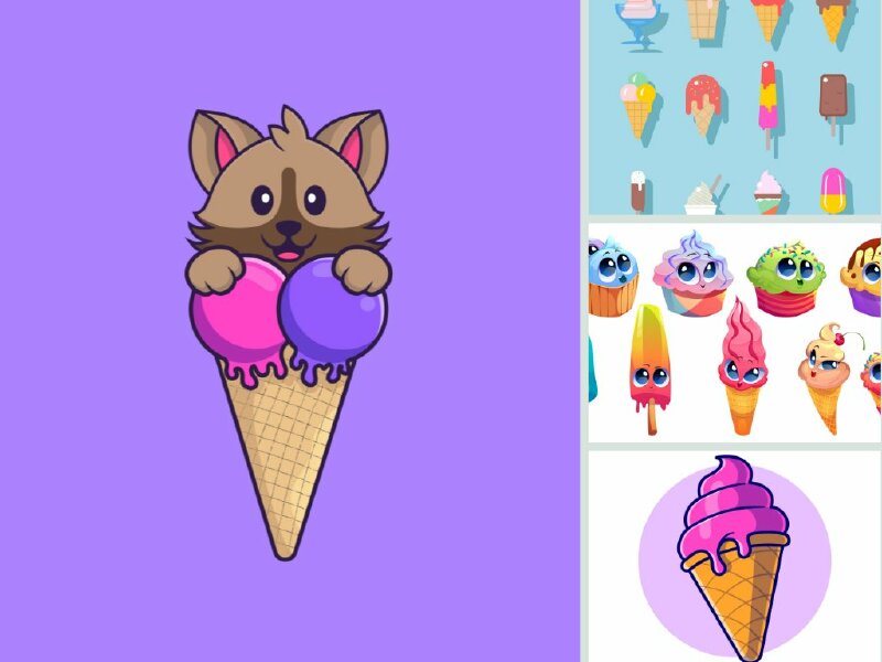 Dạy bé vẽ và tô màu que kem nhiều màu sắc  Glitter Rainbow Ice cream  Coloring Pages For Kids  YouTube